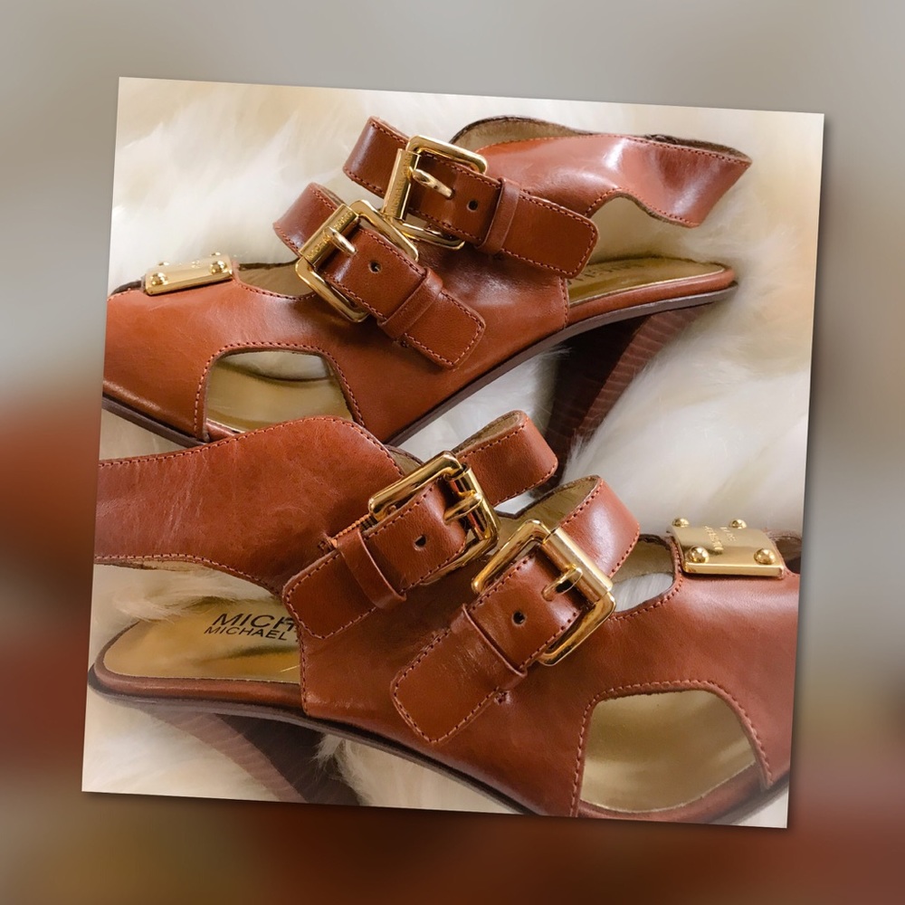 Michael Kors Brown Leather Heels